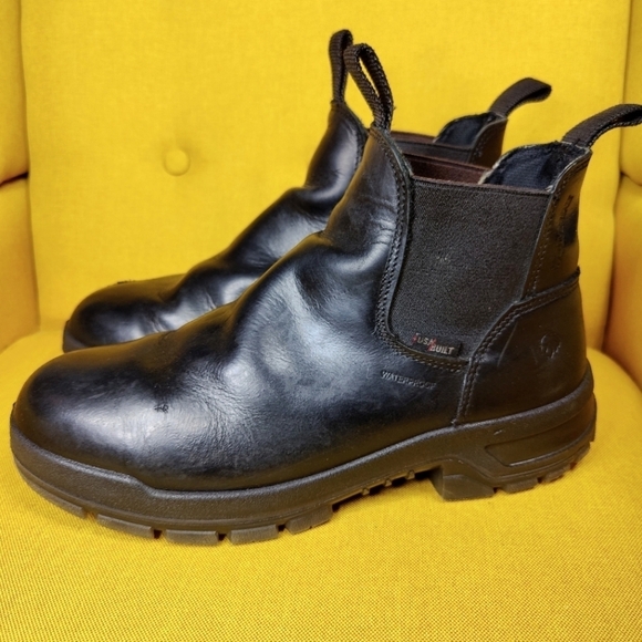 Wolverine  Romeo DuraShocks SR Black Leather Safety Toe Boot Mens Shoe Size 11EW - Picture 1 of 12